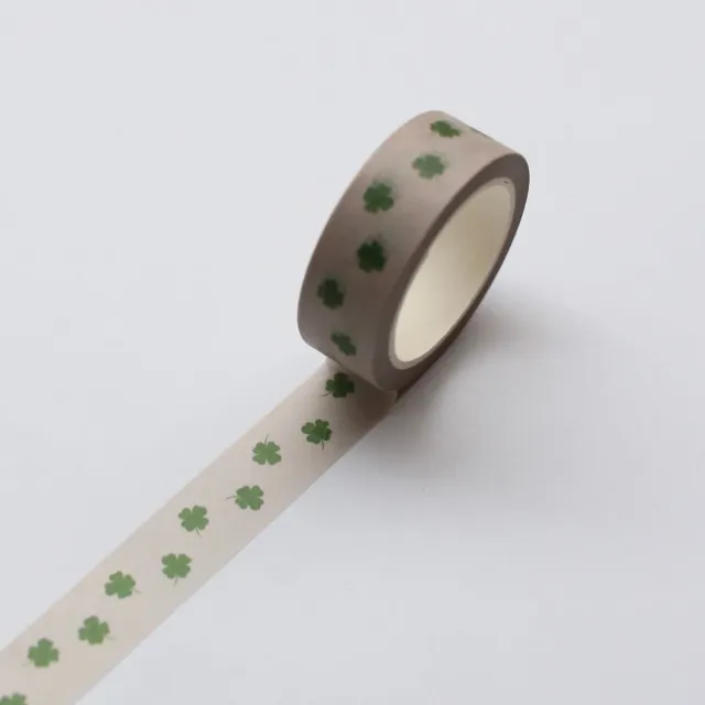 Kartotek Clover masking tape motif trèfle