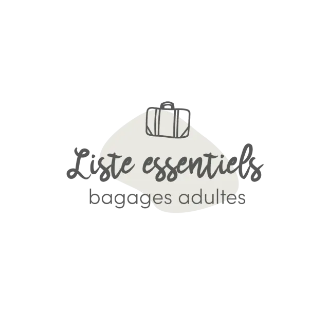 Les Belles Combines Liste bagages adultes fiche à imprimer française