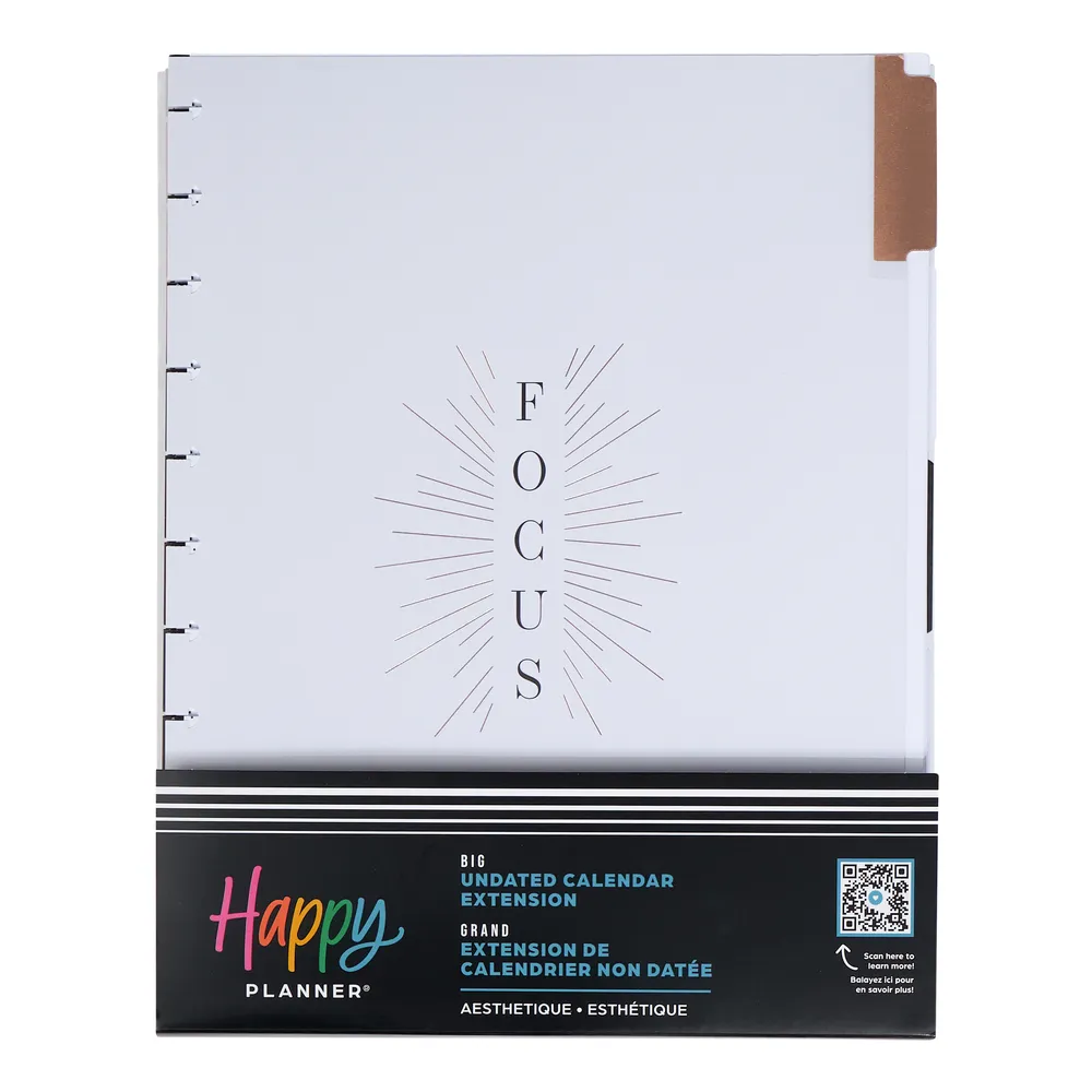 Happy Planner Aesthetique Teacher extension dashboard Big 6 mois 492 pcs