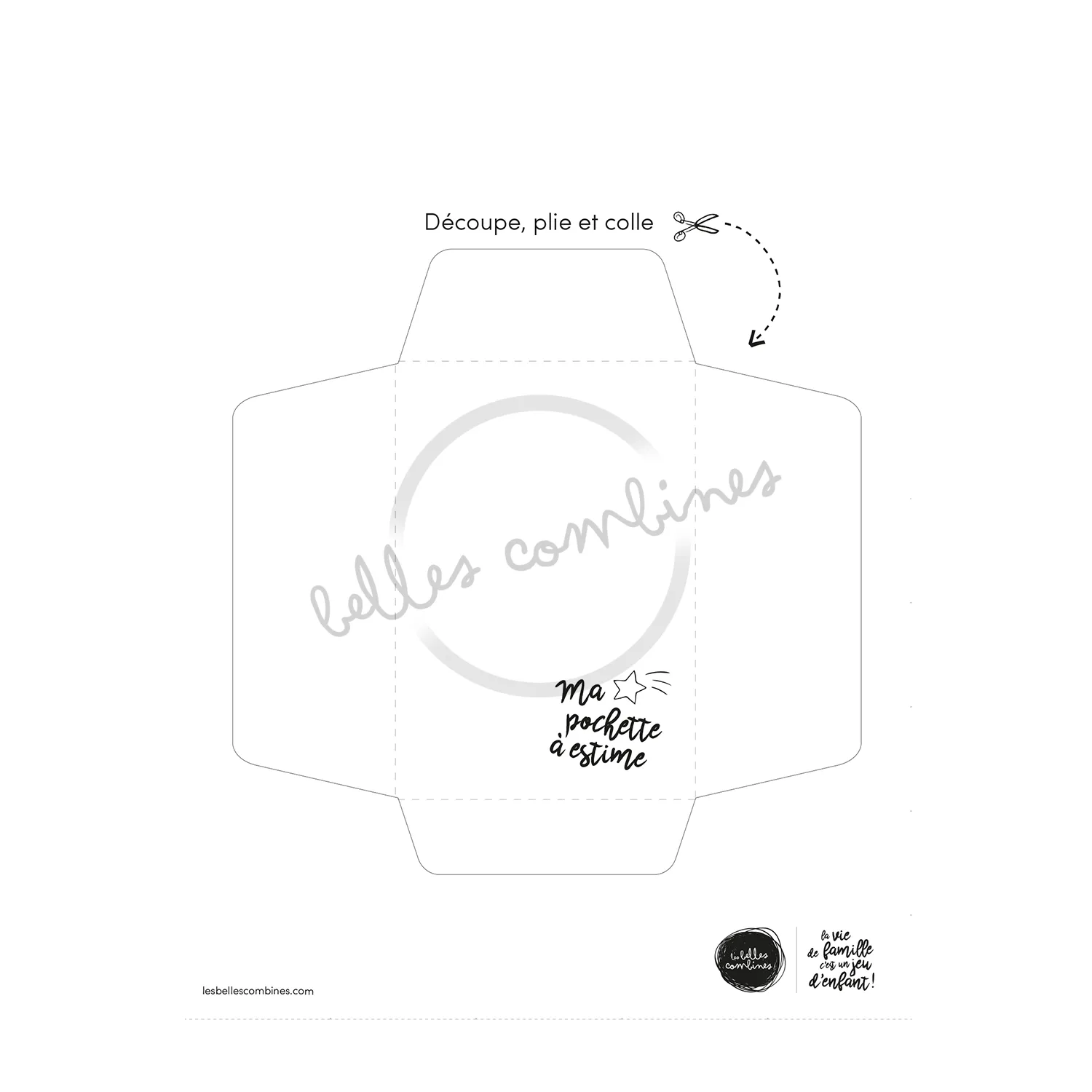 Les Belles Combines Petites Combines Pochette à estime billets français