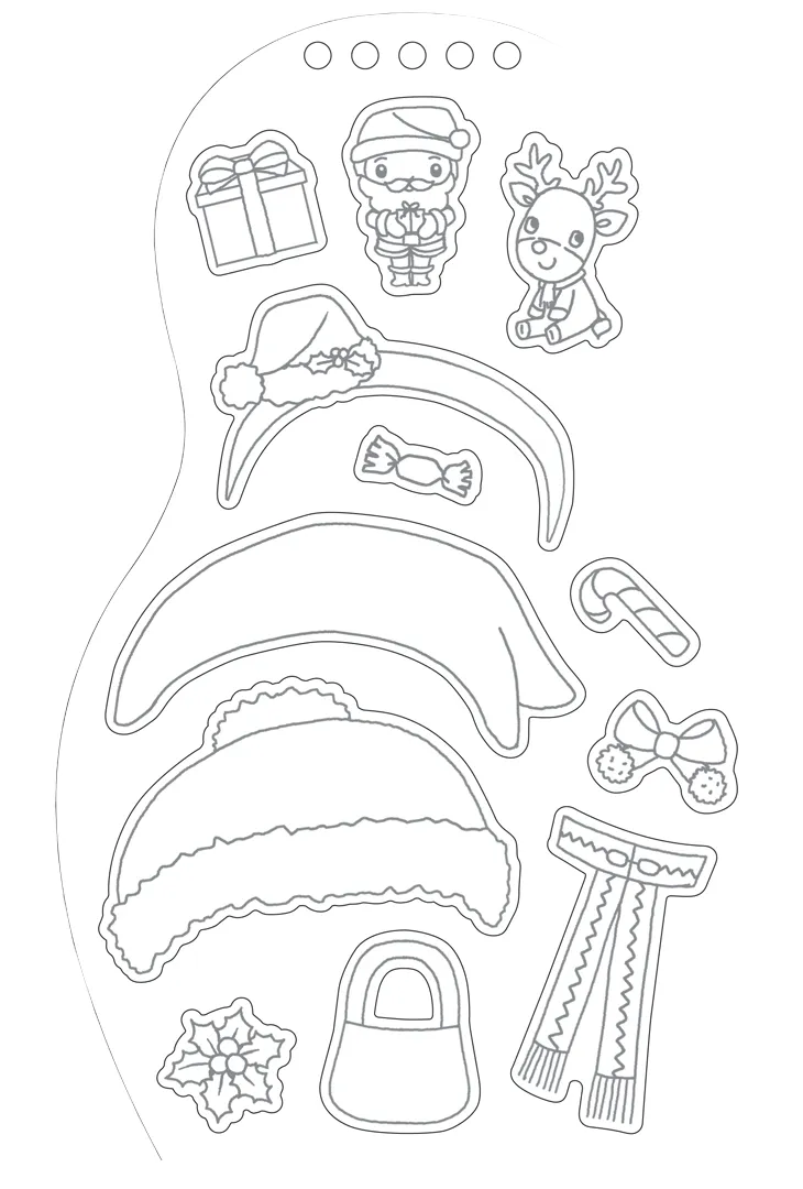 Frigobloc Minimiki carnet créatif Noëls du monde stickers