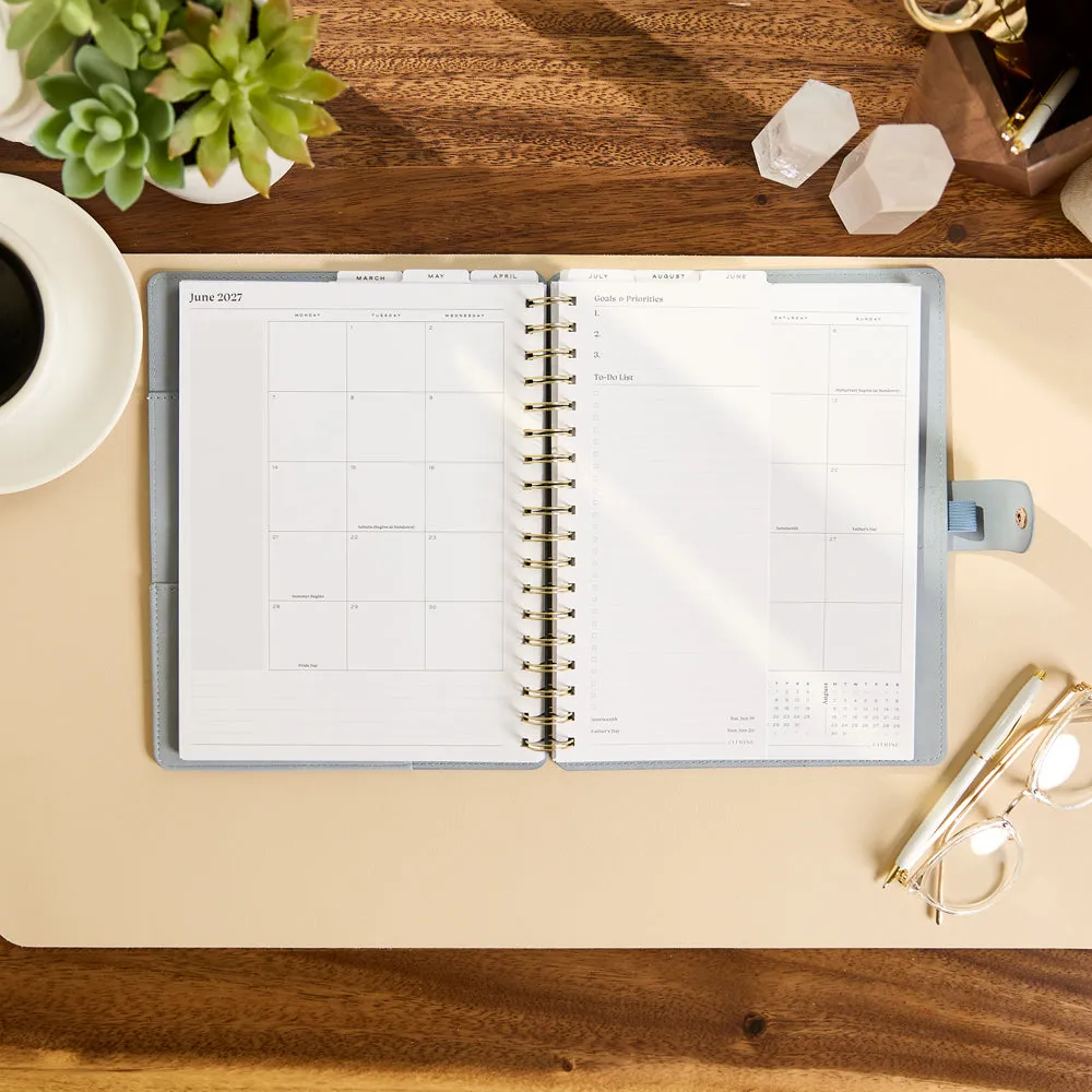 Citrine Pastel Horizon agenda 2027 spirale Classic 12 mois