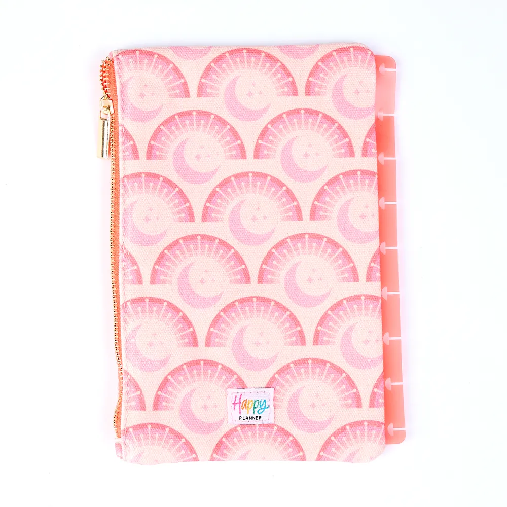 Happy Planner Cat Coq Retro Sunset trousse agenda à anneaux Classic