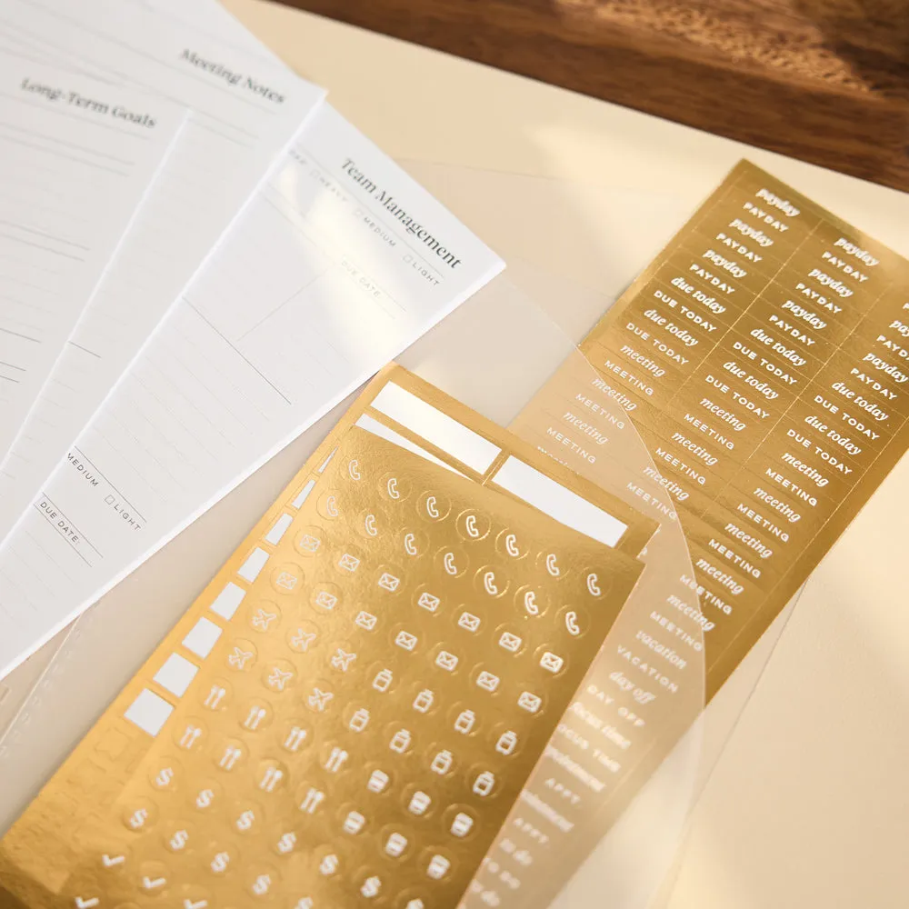 Happy Planner Citrine Work & Life extension spirale Classic 40 pages