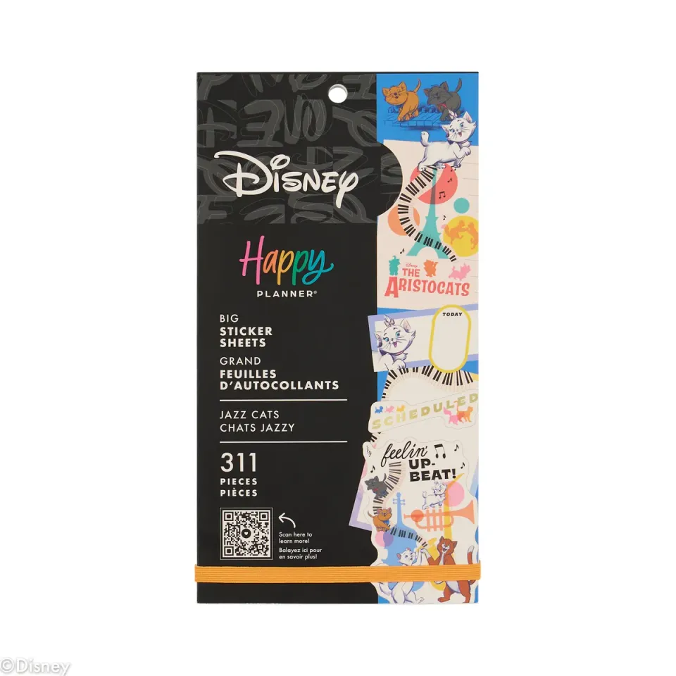 Happy Planner Disney Aristocats Big autocollants 311 pièces