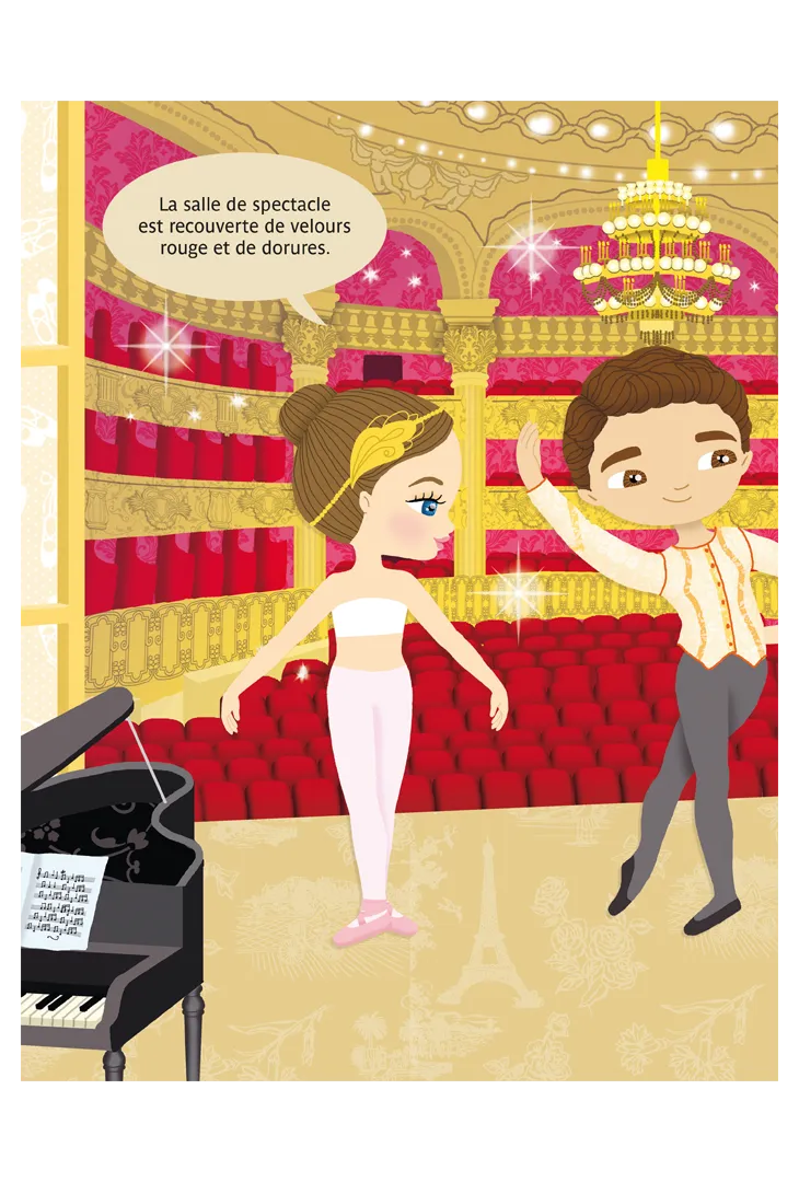 Frigobloc Minimiki Habille Emma à l'Opéra stickers 300 stickers ballet