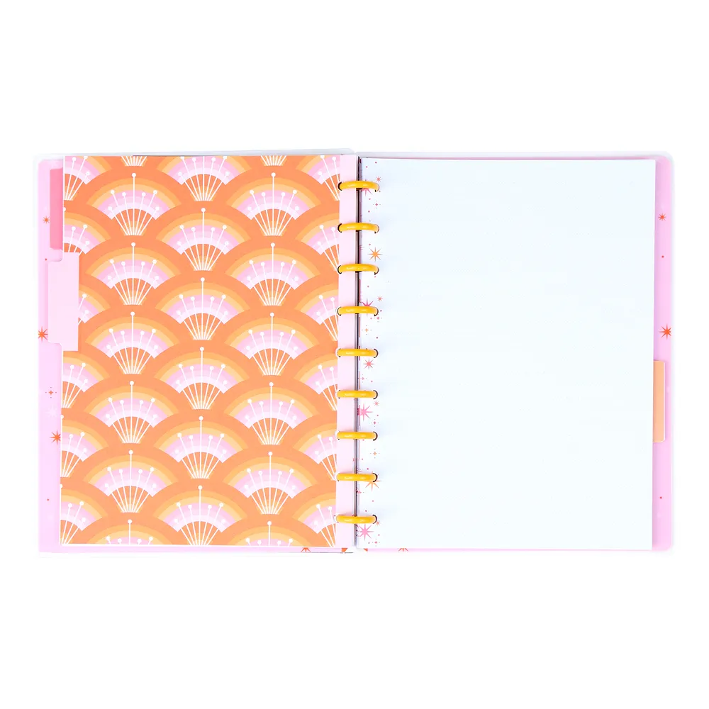 Happy Planner Retro Sunset Cat Coq carnet pointillé 60 feuilles