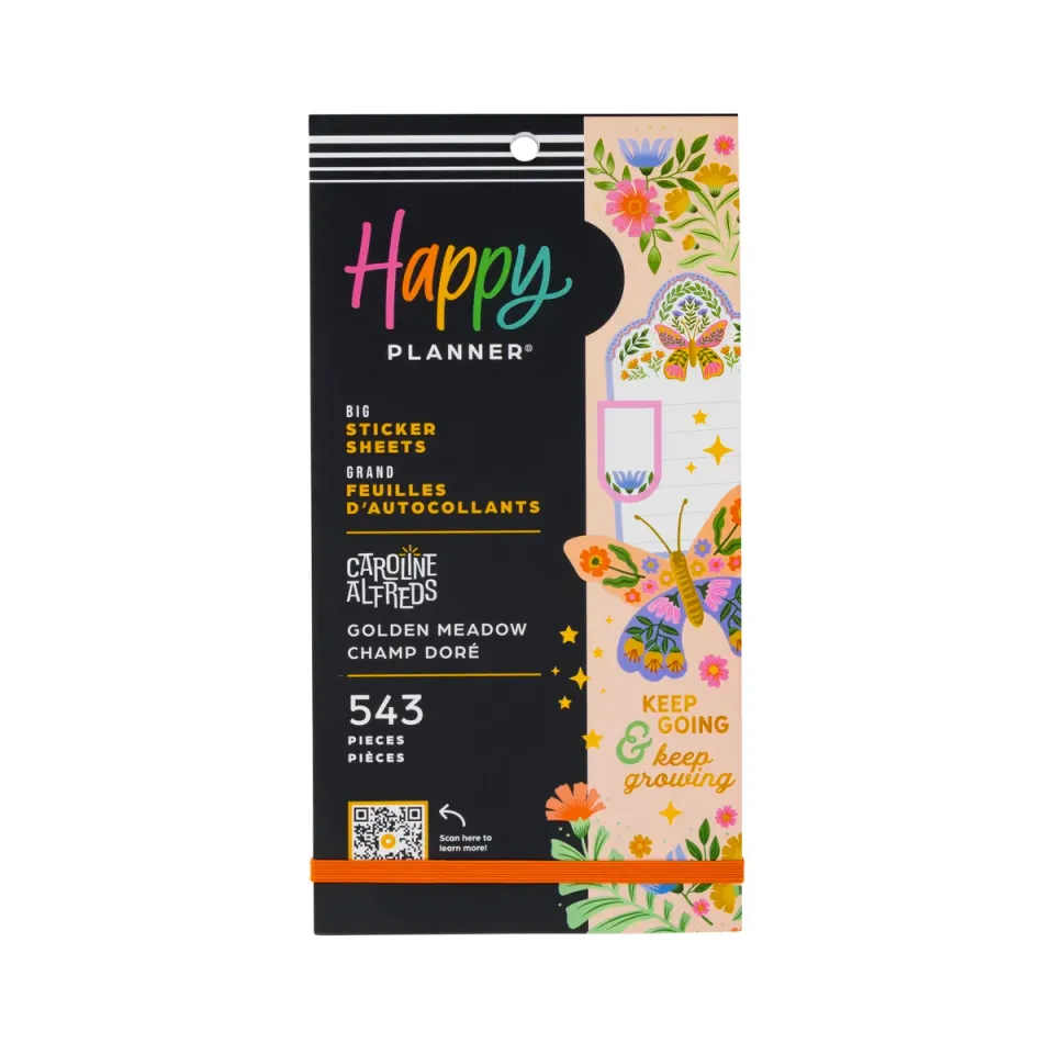 Happy Planner Golden Meadow stickers Big carnet 543 floral