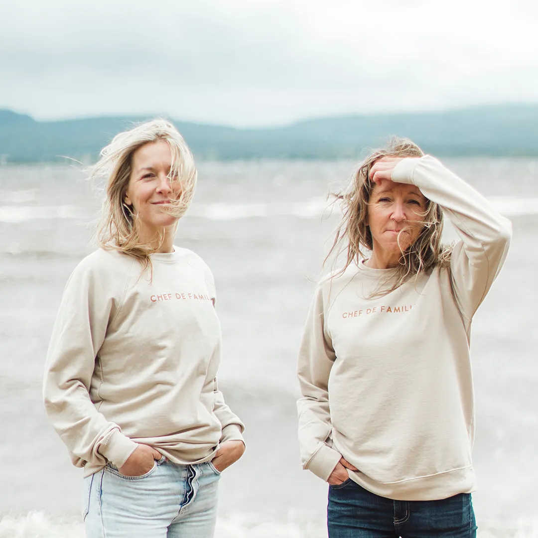 Les Belles Combines Chef de famille chandail unisexe coton