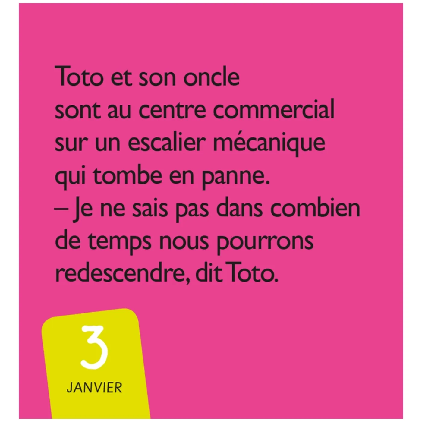 Frigobloc 365 blagues de Toto mini calendrier humour