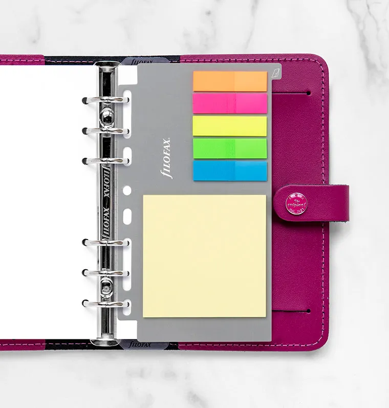 Filofax Classic mémo adhésif large 6 couleurs
