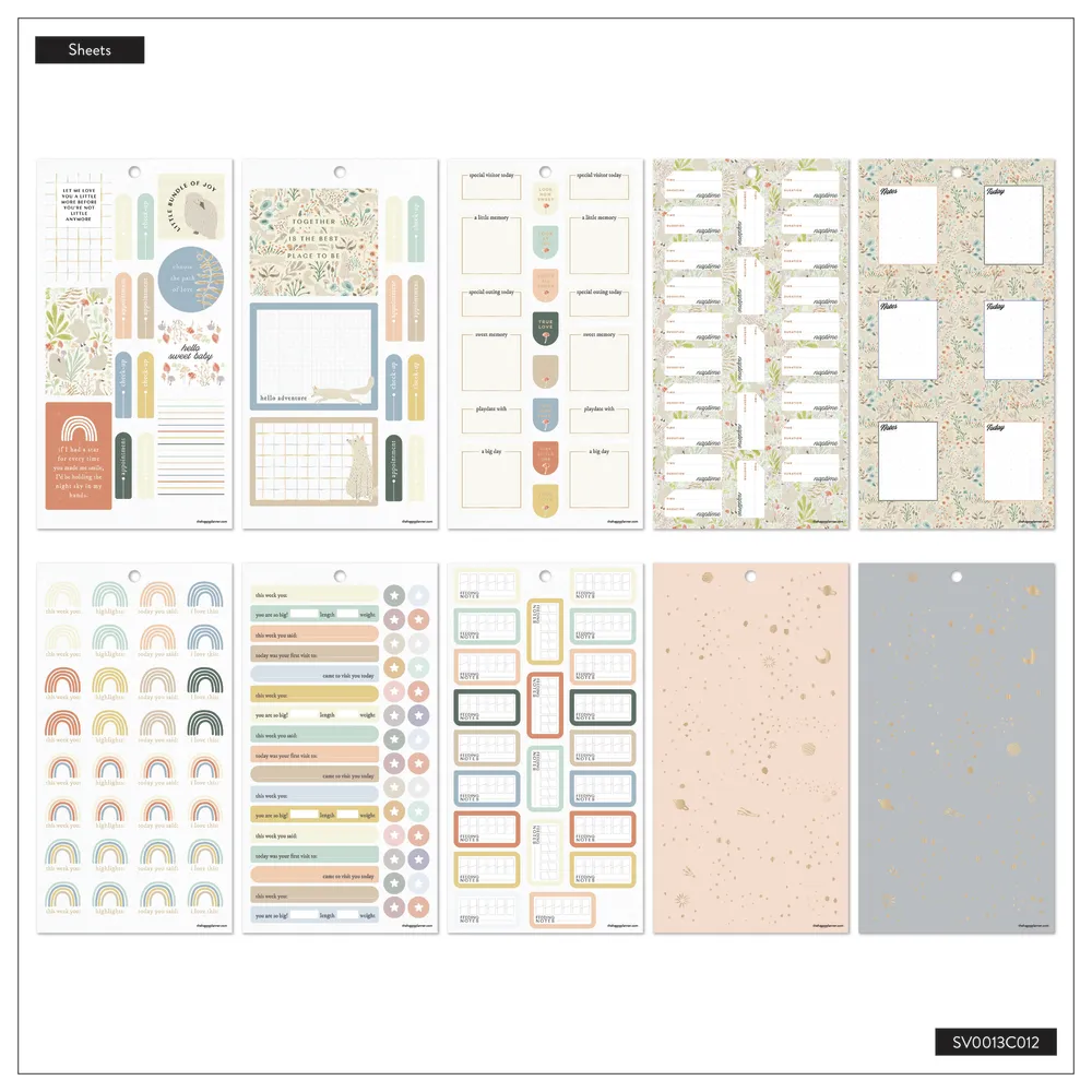 Happy Planner Pure Joy Baby stickers classic 572 pièces