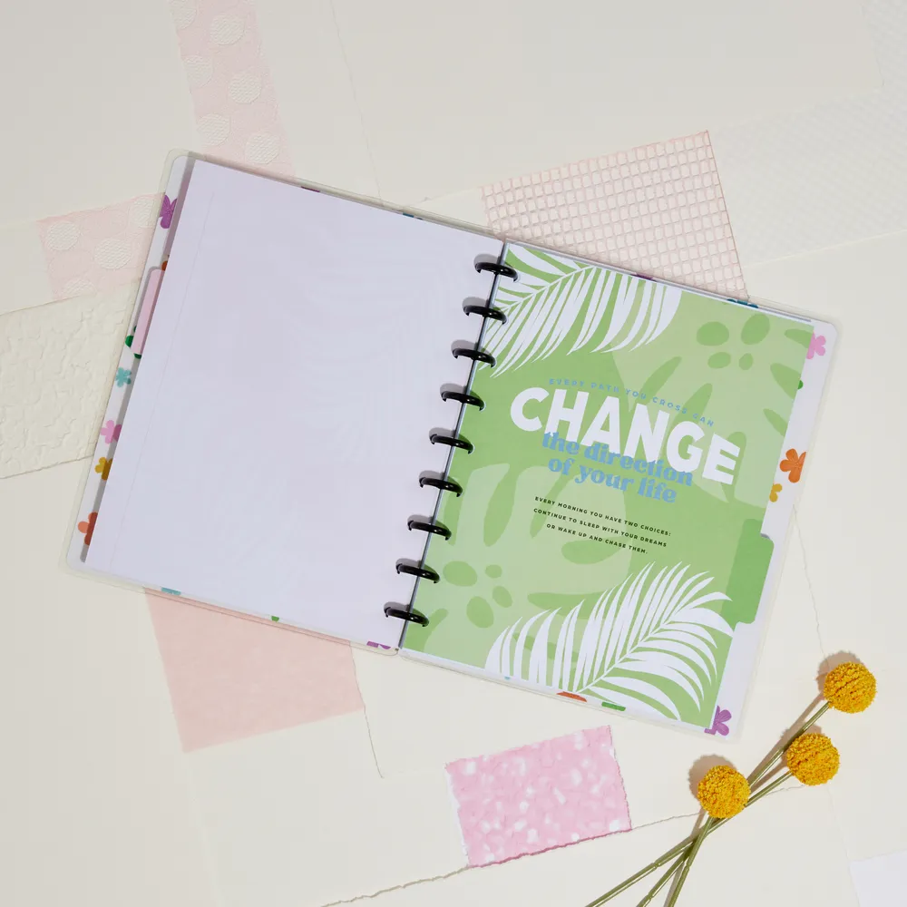 Happy Planner Bold Botanical Classic carnet ligné 60 feuilles