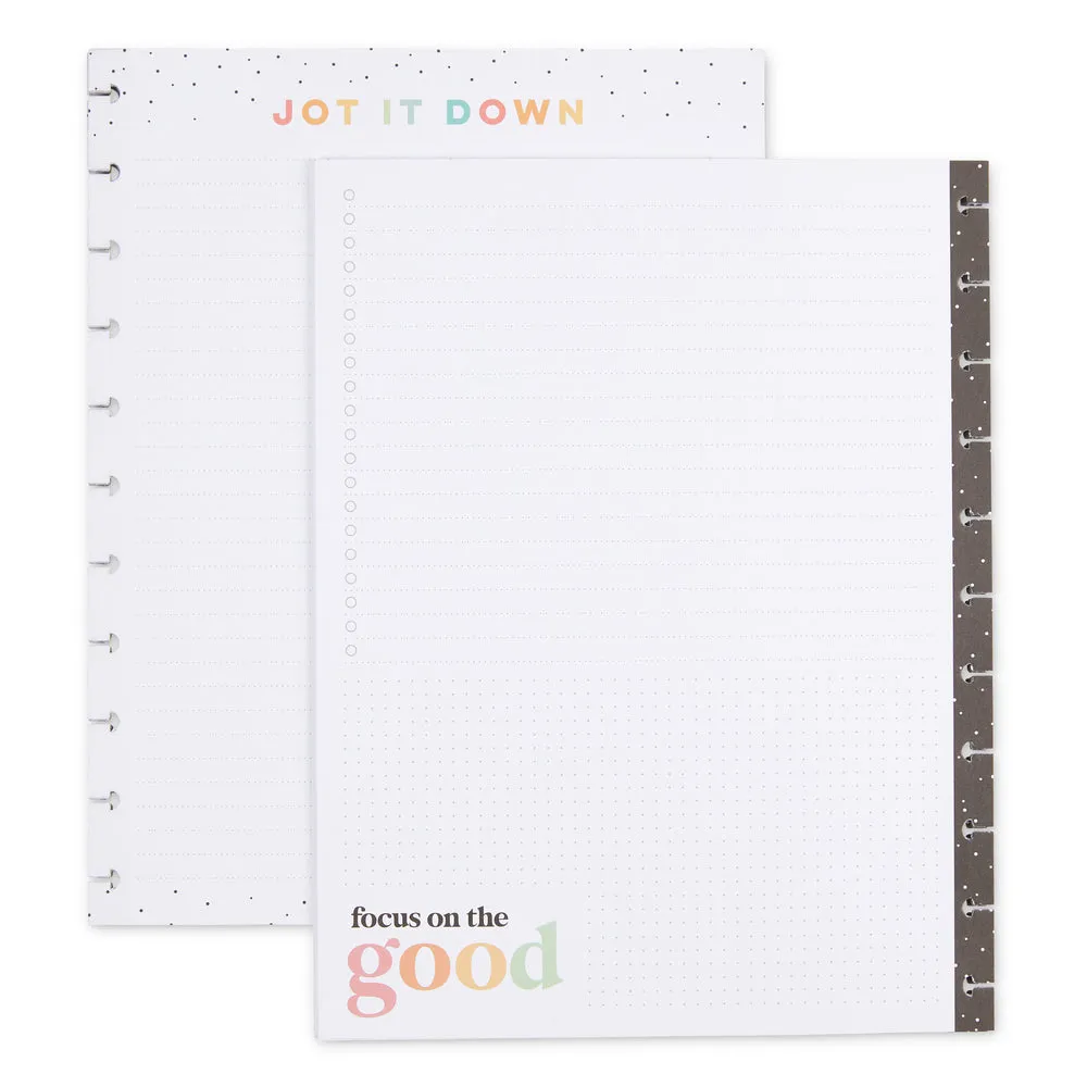 Happy Planner Big Jot it Down recharge papier 40 feuilles