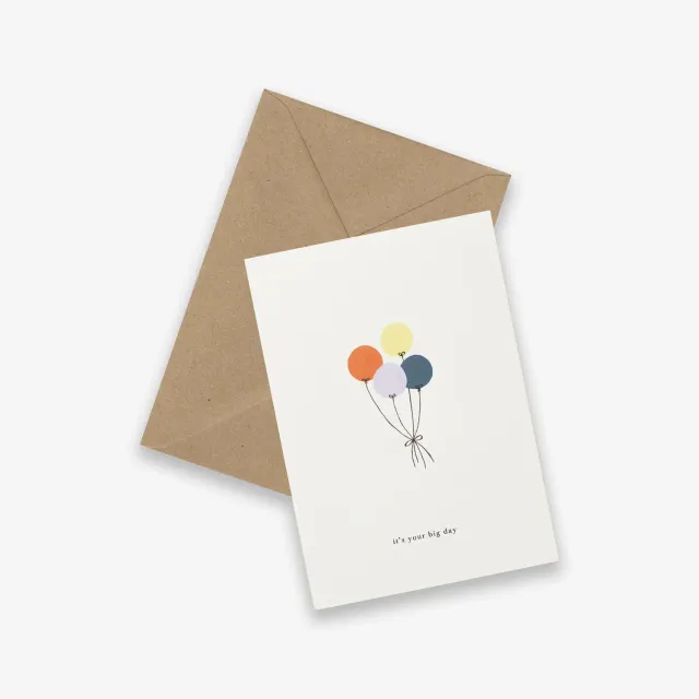 Kartotek Balloons carte anniversaire ballons avec enveloppe
