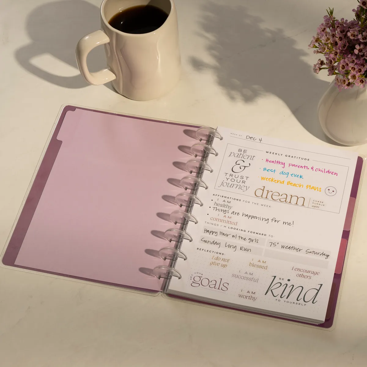 Happy Planner Reflect & Grow journal gratitude 80 pages