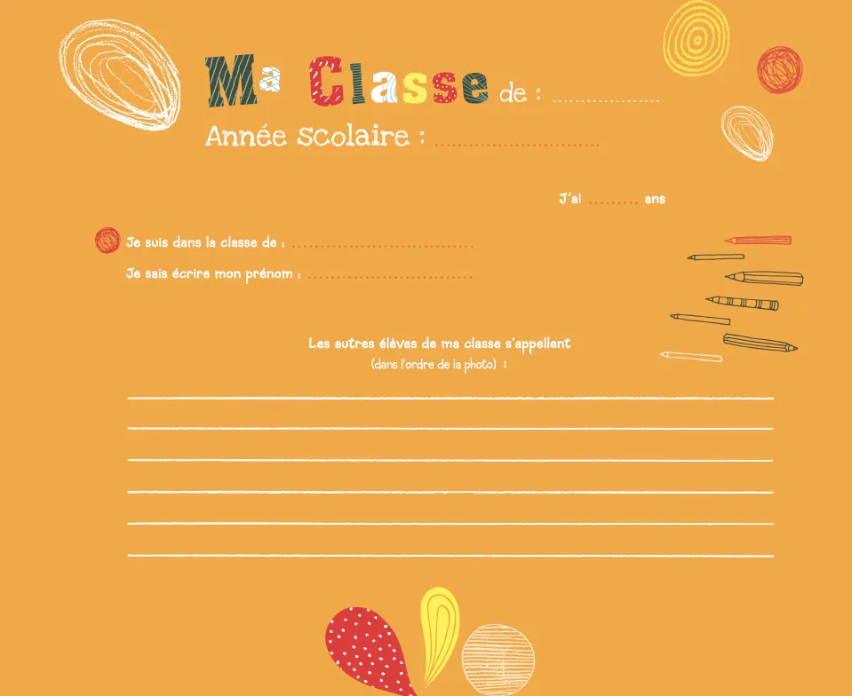 Frigobloc Mon album photos de classe maternelle primaire album