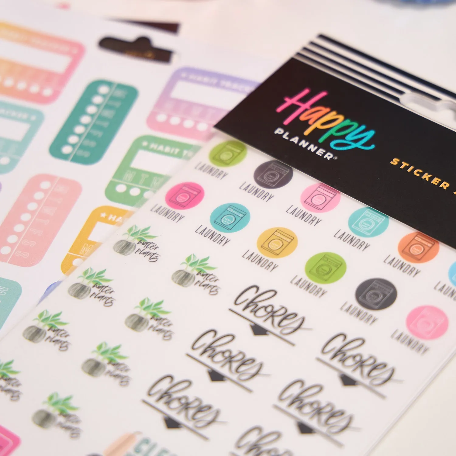Happy Planner Everyday stickers 10 planches tâches