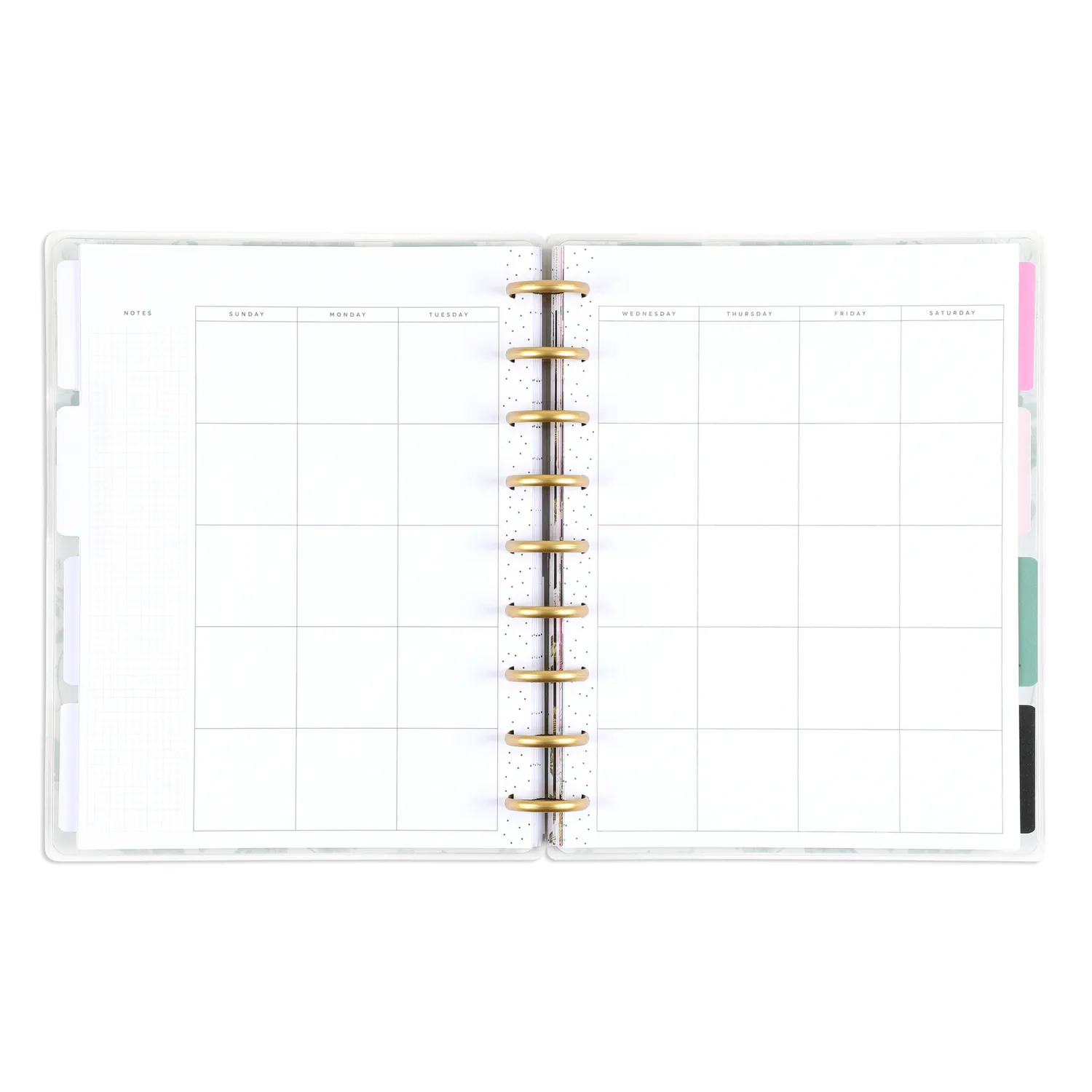 Happy Planner Feathers Flowers agenda vertical non daté