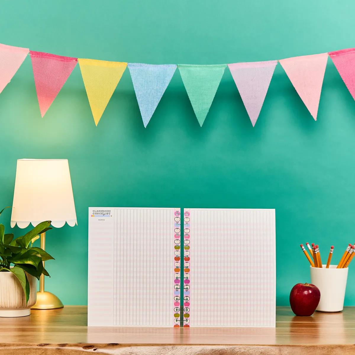 Happy Planner Mod Teacher Big feuilles checklist 40 à anneaux