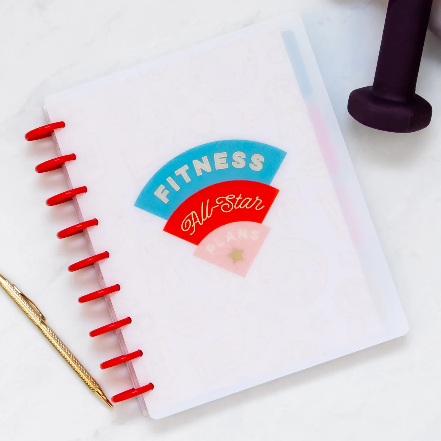 Happy Planner Fitness All Stars planner sport 12 mois non daté