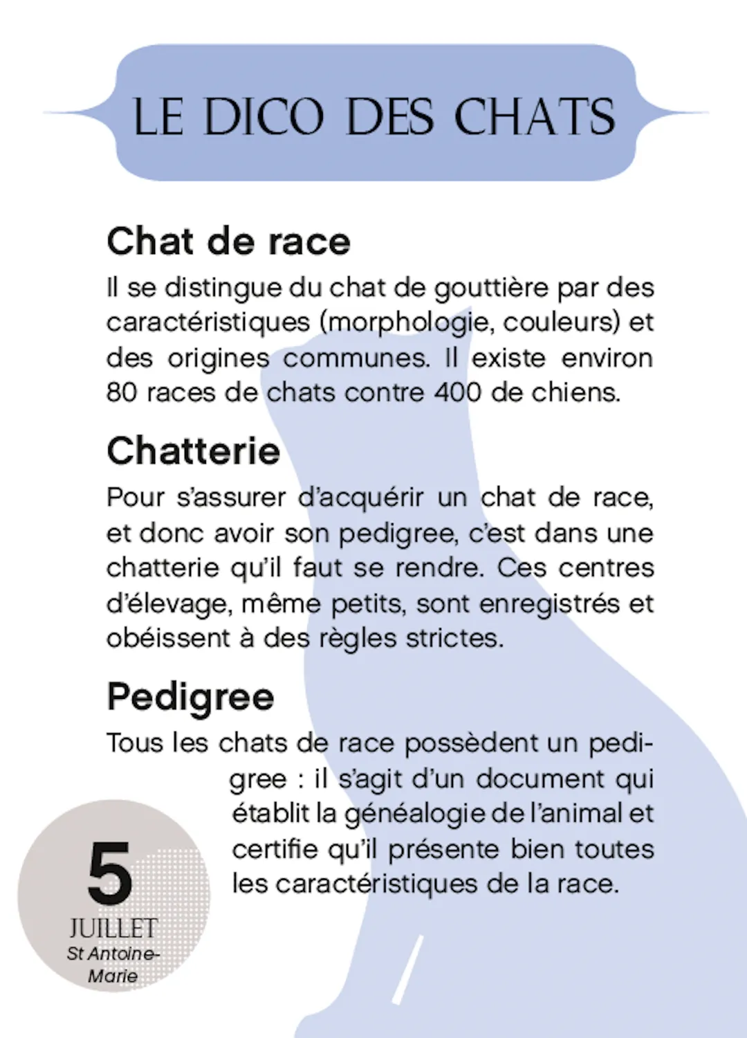 Frigobloc Amours de chats en 365 jours calendrier à bloc chats