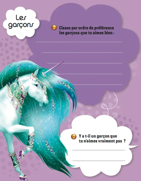 Frigobloc Animal Style journal intime Licorne 95 pages