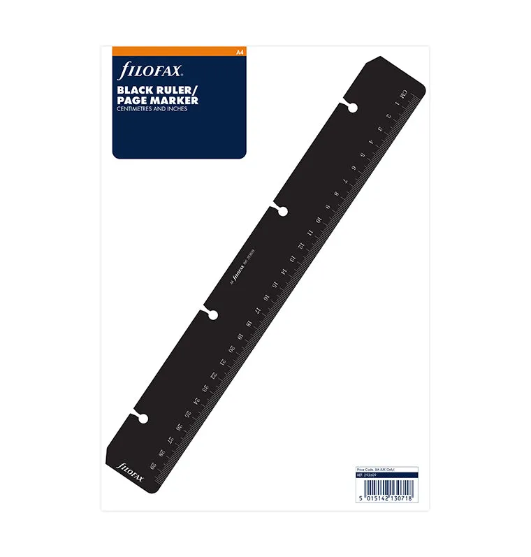 Filofax Règle Marque-Page A4 pour Organiseur plastique