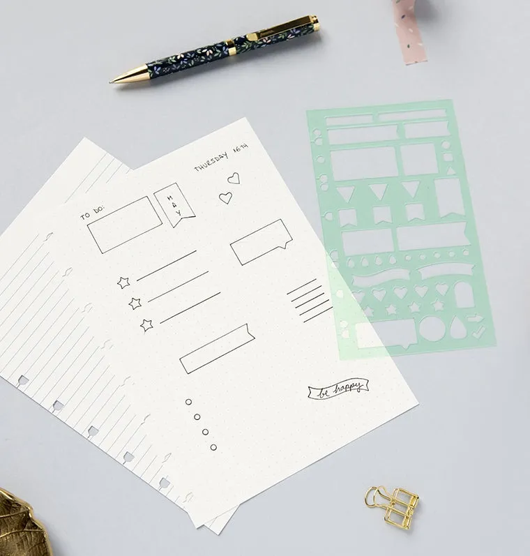 Filofax Classic planning pochoir A5 bullet journal