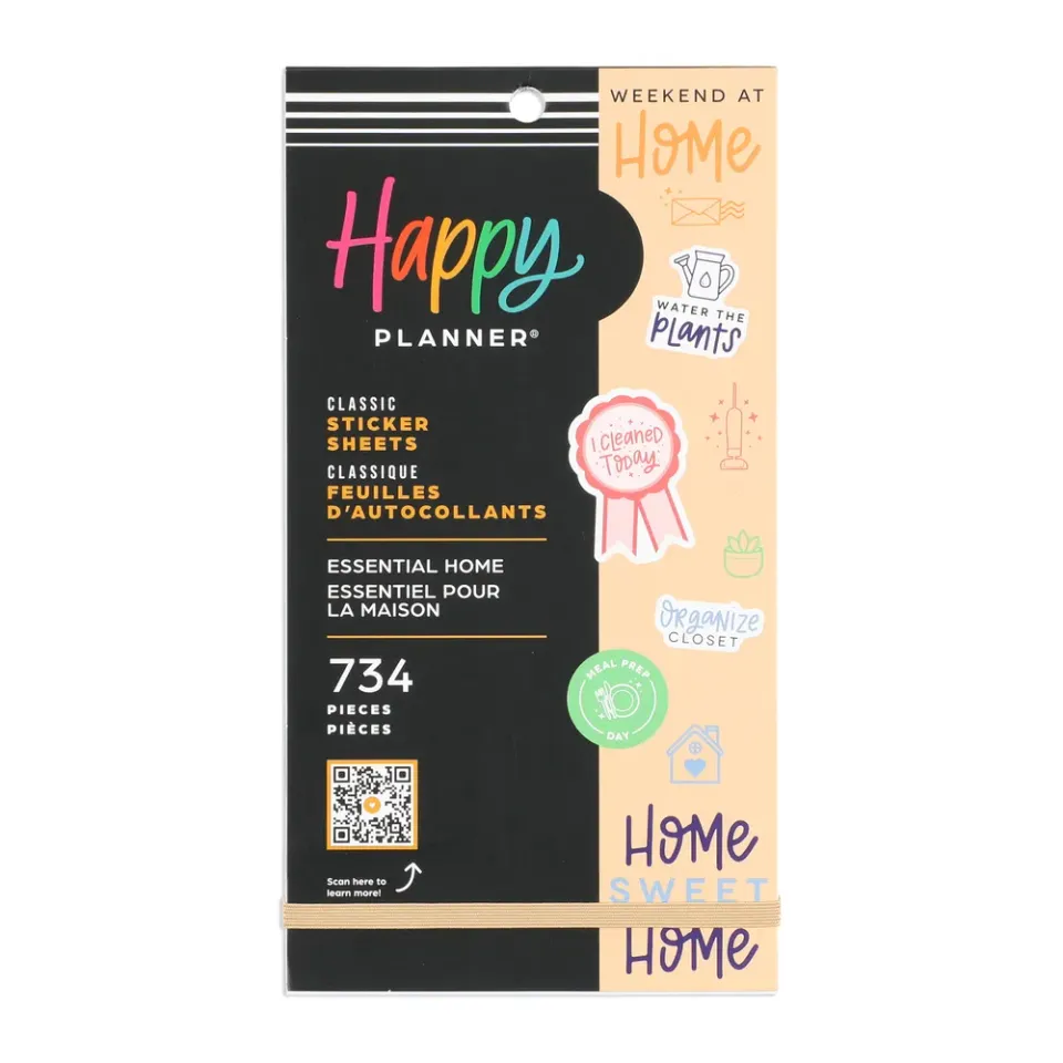 Happy Planner Essential Home stickers Classic 734