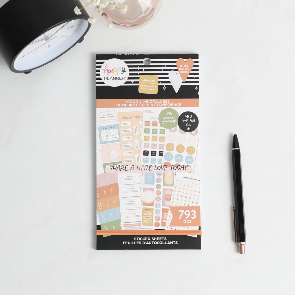 Happy Planner Mood Mindfulness stickers bien-être 793