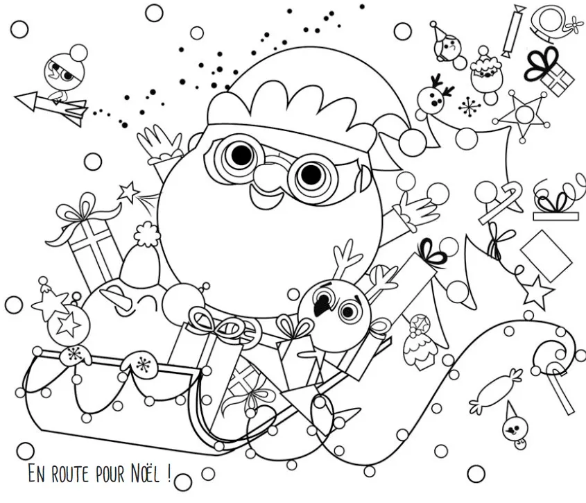 Frigobloc Magie de Noël pochette cartes à gratter et coloriages
