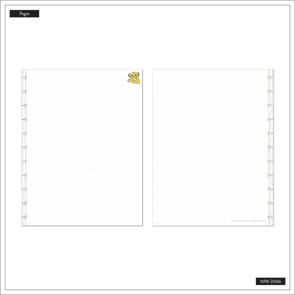 Happy Planner Disney Roi Lion Embrace Your Wild carnet Big pointillé