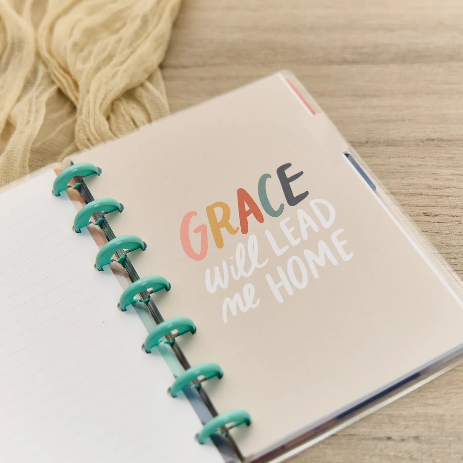 Happy Planner Watercolor Grace Faith mini carnet pointillé 60 feuilles