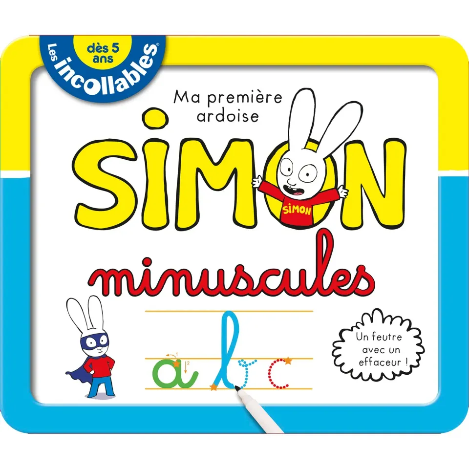 Les Incollables Simon ardoise minuscules effaçable