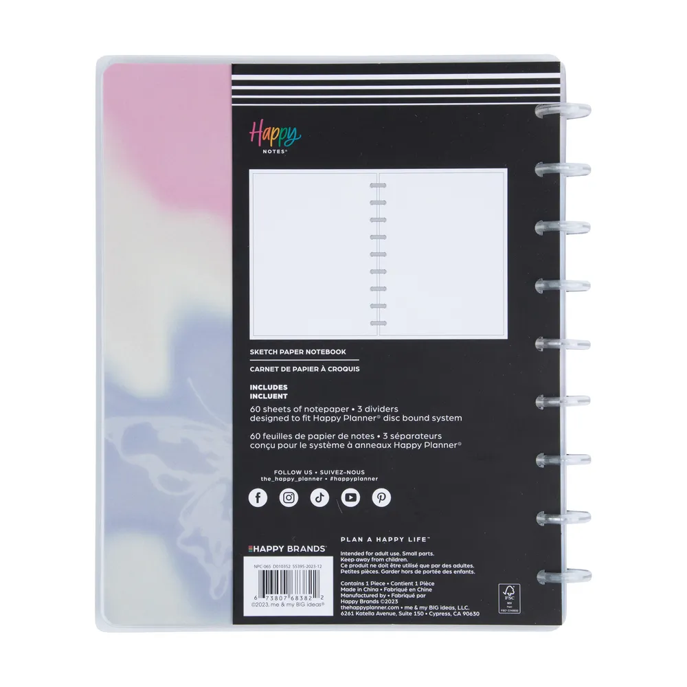 Happy Planner Trust Universe carnet Classic pages blanches uni
