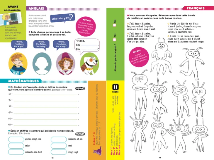 Frigobloc Les Incollables CP au CE1 cahier vacances 6-7 ans