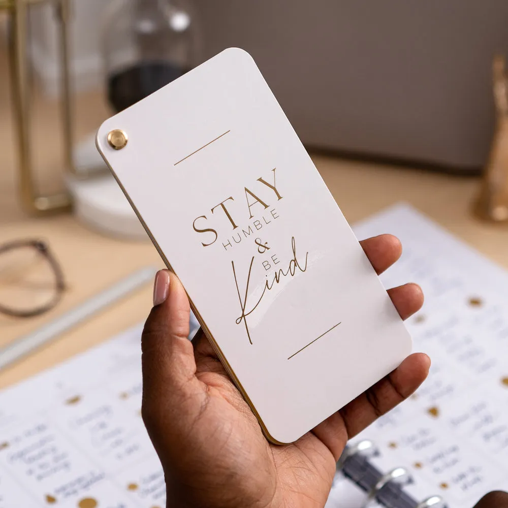 Happy Planner Work Life stickers dorés éventail 12 feuilles