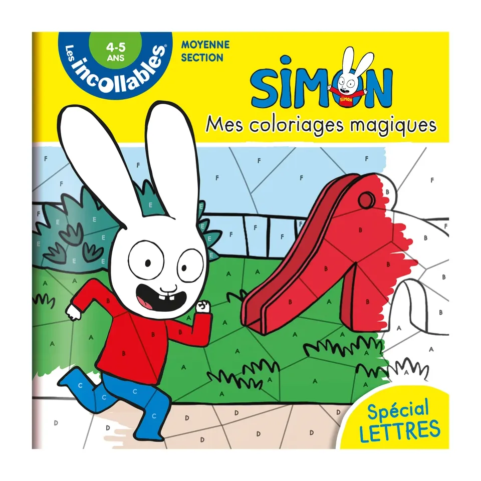 Frigobloc Les Incollables Mes coloriages magiques Simon lettres MS