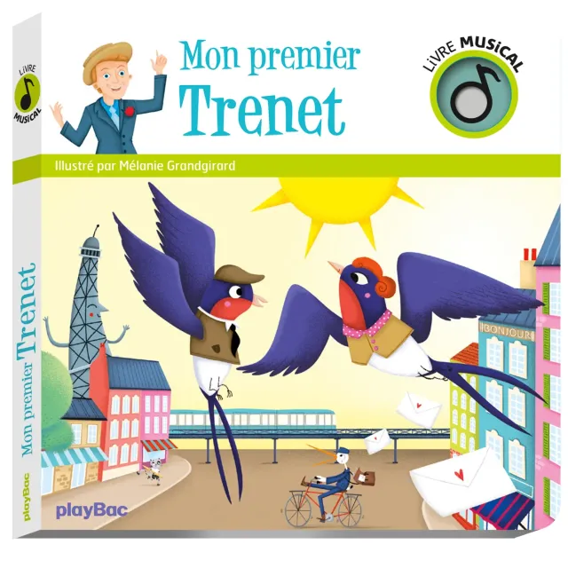 Frigobloc Mon Premier Trenet livre musical bébé 5 chansons