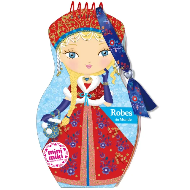 Minimiki Robes du monde carnet créatif stickers