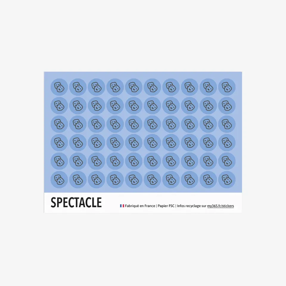 My365 Stickers Spectacle planche loisirs créatifs