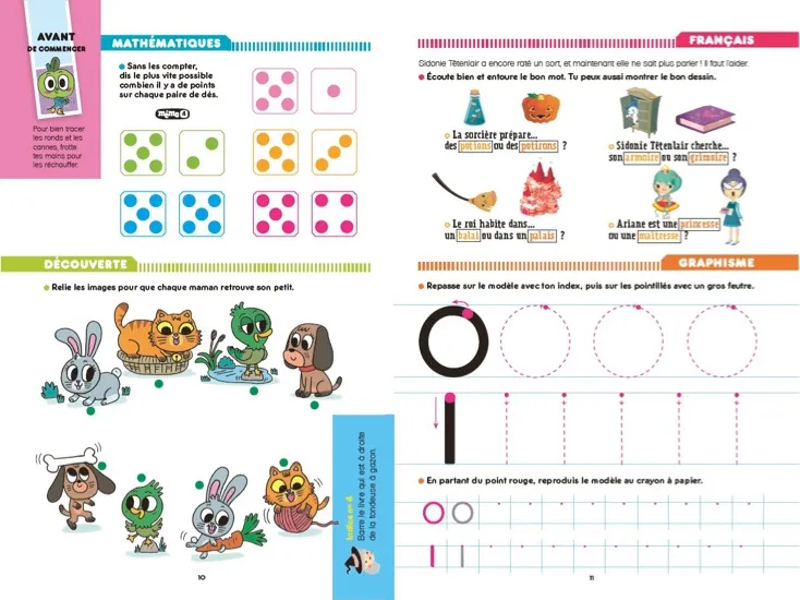 Frigobloc Incollables cahier de vacances GS au CP 2020