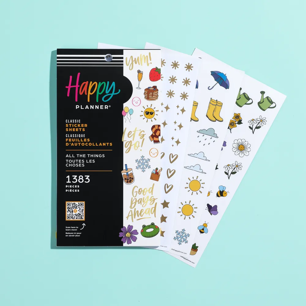 Happy Planner All the Things stickers Classic 1383 icônes