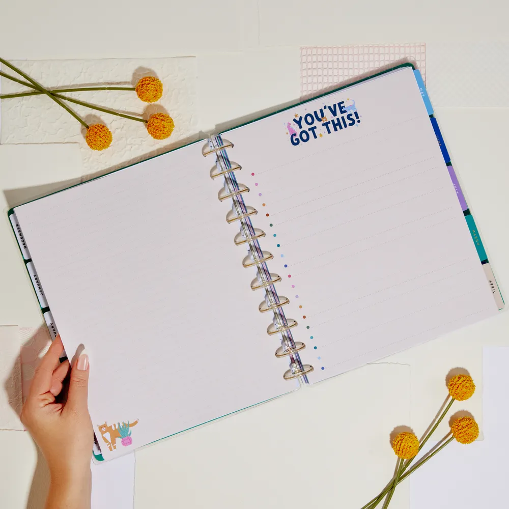 Happy Planner Whimsical Whiskers Big recharge 40 feuilles