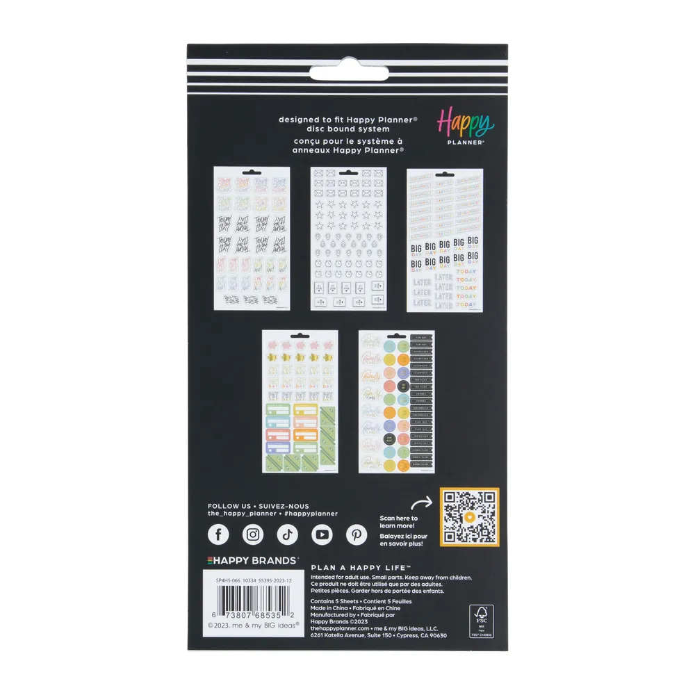Happy Planner Essentials stickers agenda organisation x5