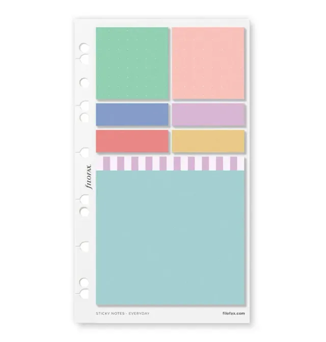 Filofax Everyday notes adhésives set A5 marque-pages couleurs