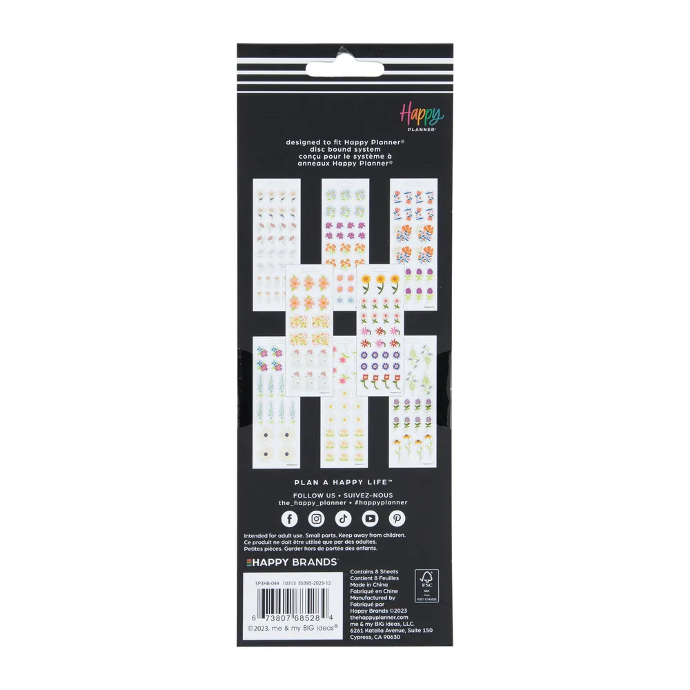 Happy Planner Essential Florals stickers fleurs 191