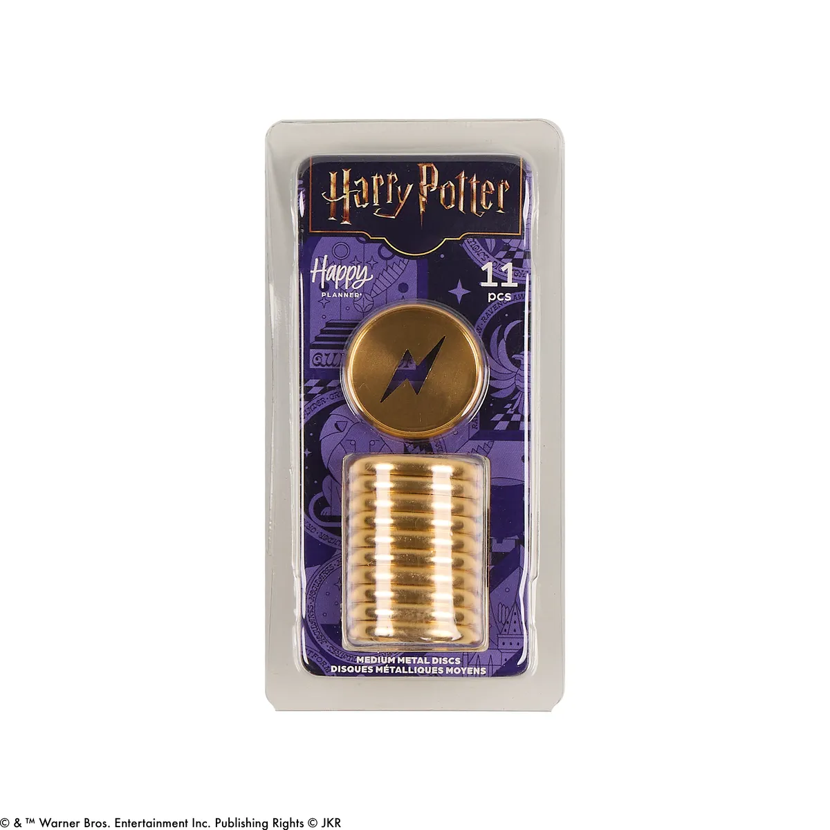 Happy Planner Harry Potter anneaux Medium doré éclair lot 11