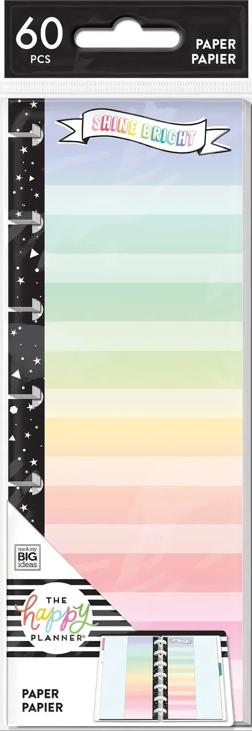 Happy Planner Everyday mini feuilles 60 recharge ligné pointillé